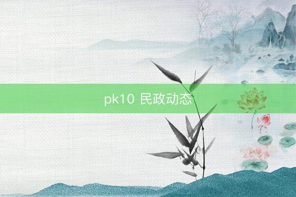 pk10 民政动态