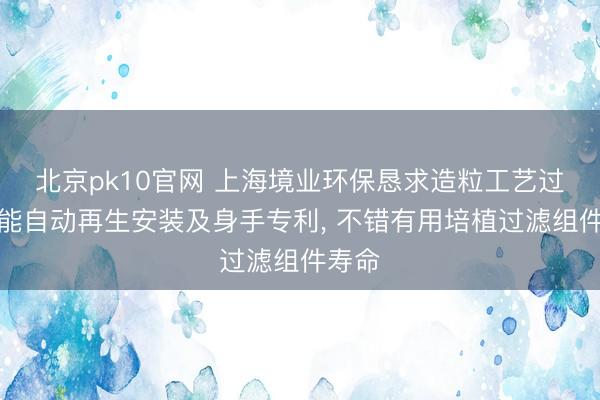 北京pk10官网 上海境业环保恳求造粒工艺过滤功能自动再生安装及身手专利， 不错有用培植过滤组件寿命